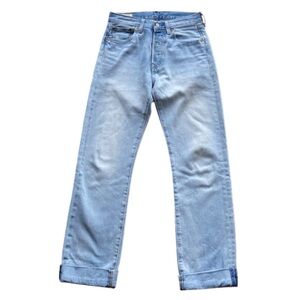 Levi’s 501 light wash blue denim jeans. Size 29, 100% cotton